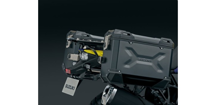 SET OF ALUMINUM SIDE CASES V-STROM 