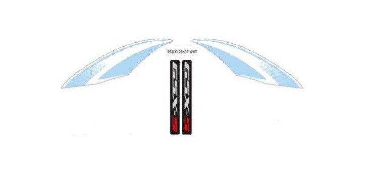 JUEGO ADHESIVOS NEGRO/BLANCO SUZUKI JUEGO ADHESIVOS NEGRO/BLANCO SUZUKI