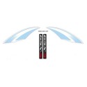 BLACK/WHITE SUZUKI DECALS SET