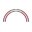 ADHESIVOS LLANTAS 13" ROJO/NEGRO