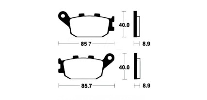 PASTILLAS TRASERAS GSX1250F