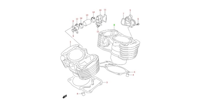REAR CYLINDER SUZUKI