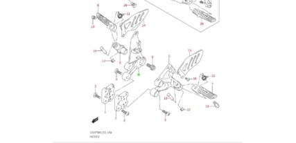 SUZUKI FOOTREST SUPPORT