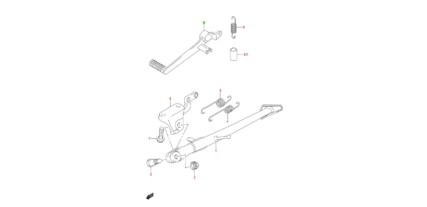 SUZUKI BRAKE PEDAL ASSEMBLY